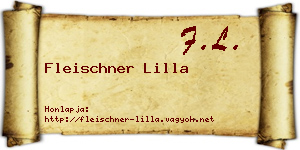 Fleischner Lilla névjegykártya
